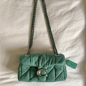 Denim Quilted Tabby 20 Shoulder Bag